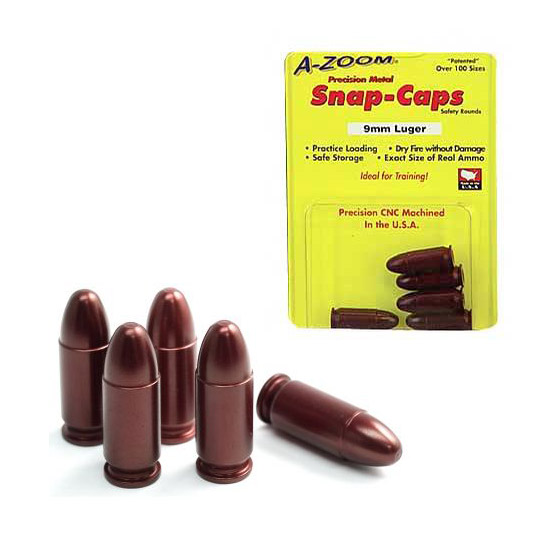 AZOOM SNAP CAPS 9MM 5/PK 