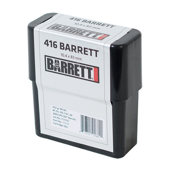 BARR AMMO 416BARR 452GR CEB MTAC 80RD