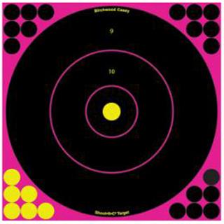 BC SHOOT-N-C PINK 12" BULLS-EYE TGT 5/PK