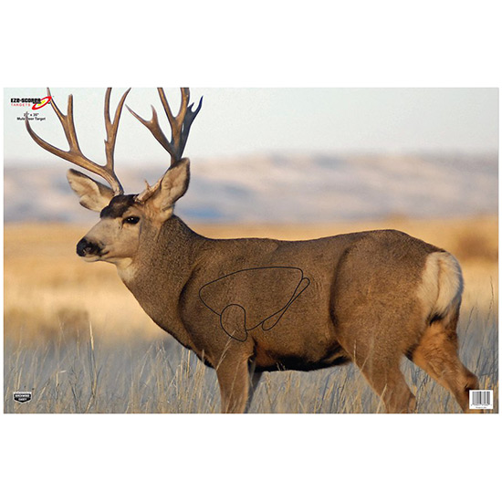 BC EZE-SCORER MULE DEER 23"X35" PAPER TGT 2PK