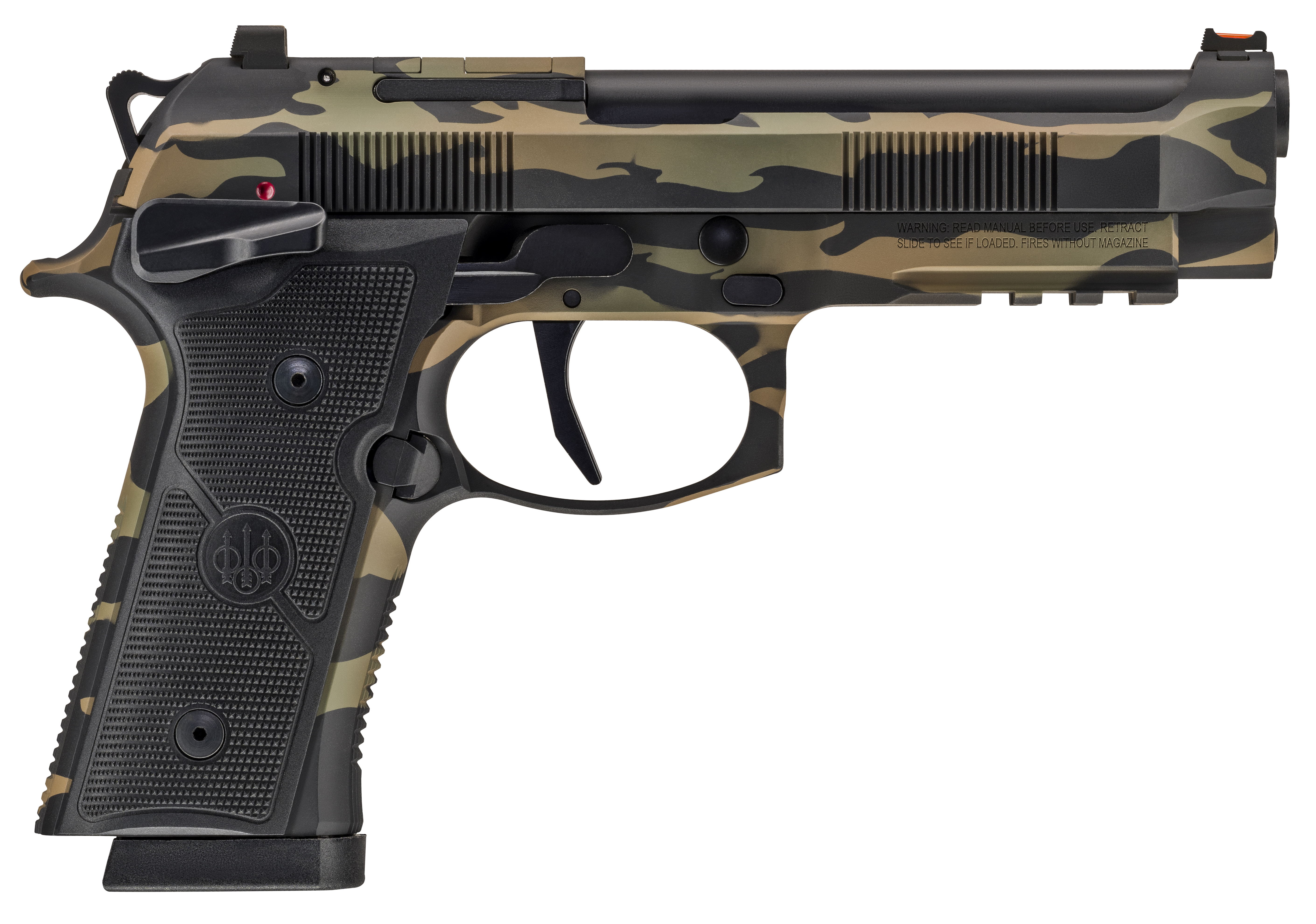 BER 92XI AMERICAN COMBAT 9MM 4.7" 18RD TIGER CAMO