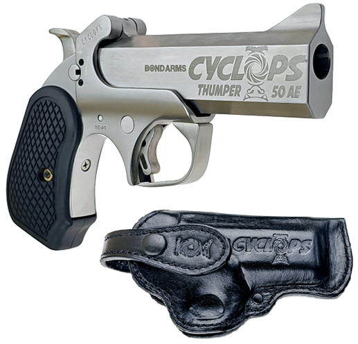 BOND CYCLOPS 50AE PACK WITH HOLSTER 4.25" SS