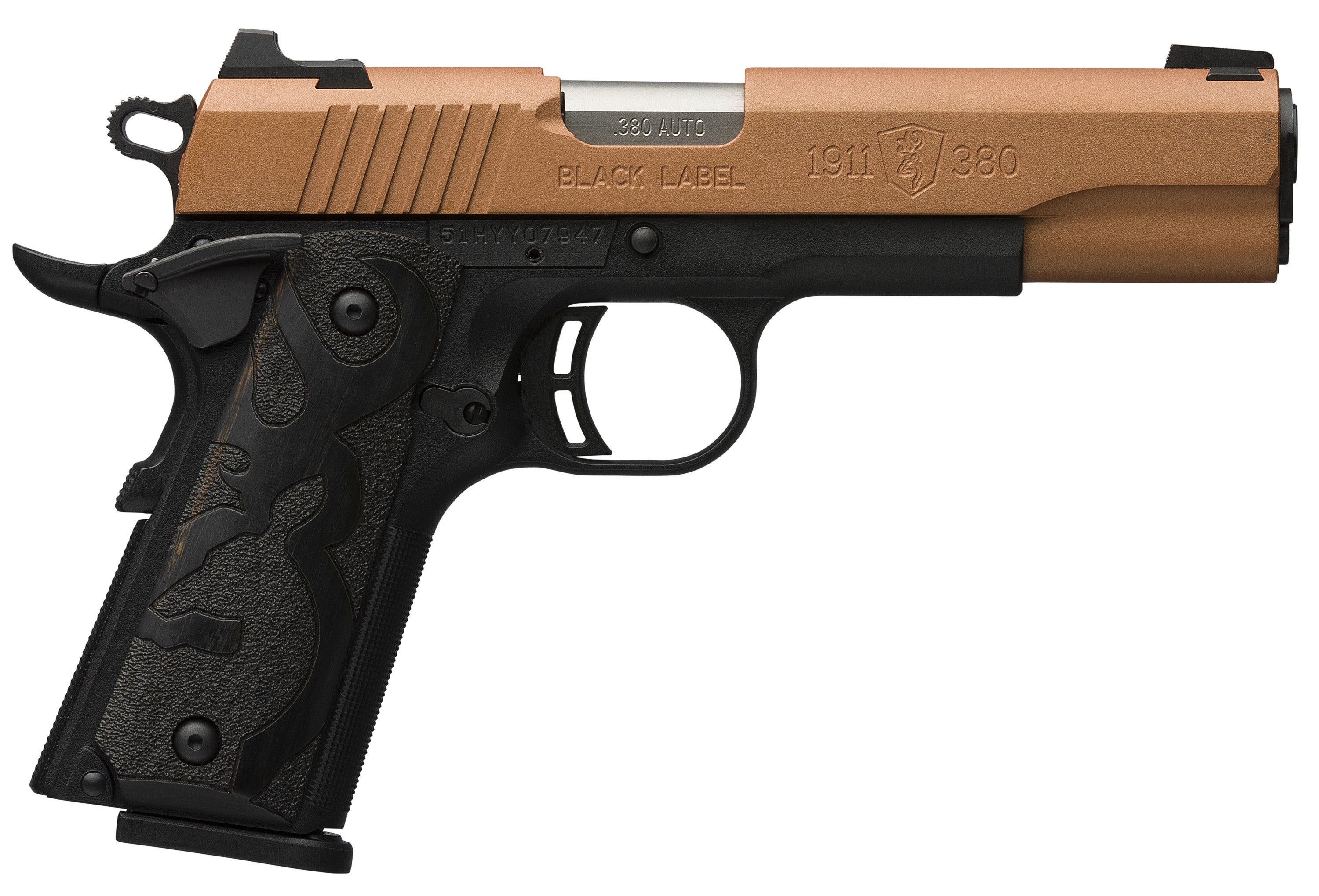 BRO 1911-380 BLACK LABEL FS 4.25" COPPER 3-DOT