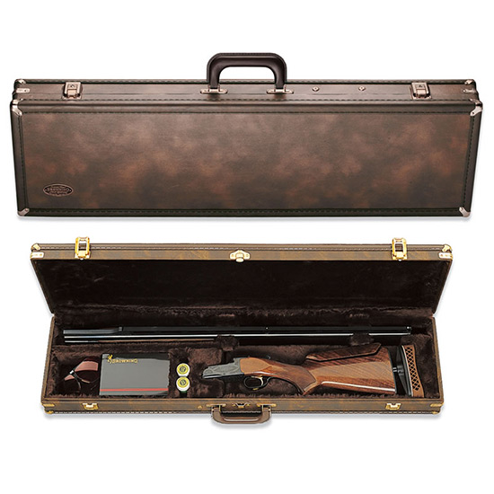 BRO CASE TRAP 32-34" SGL BBL GUNS FITTED