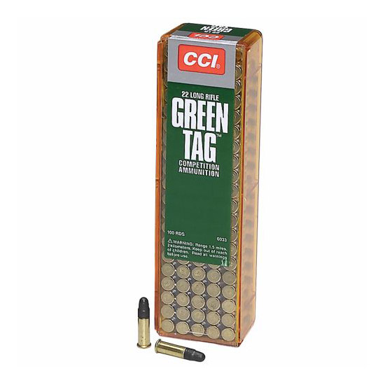 CCI 22LR 40GR GREEN TAG LRN 100/50