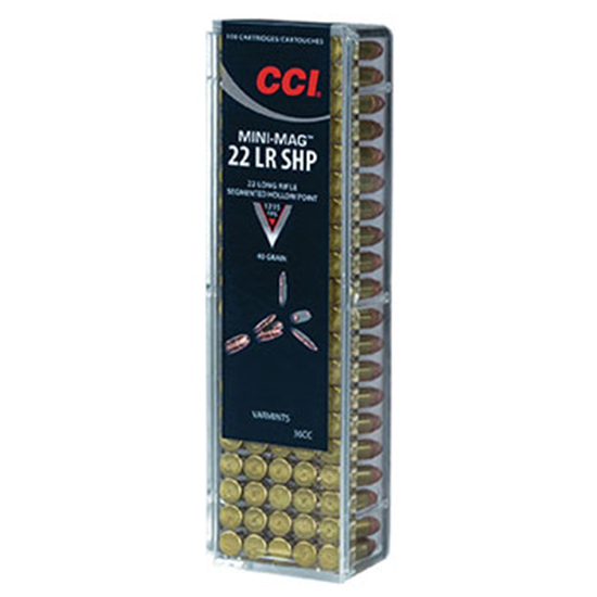 CCI 22LR 40GR MINI MAG SEGMENTED HP 100/50