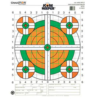 CHAMP TARGET 100YD RIFLE SIGHT IN FLOURESCENT