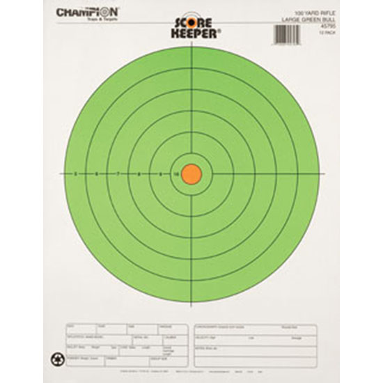 CHAMP 100YD LARGE GREEN BULL 12PK