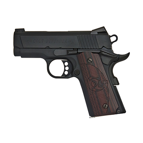 CLT DEFENDER 45ACP 3" BLUED G10 BLK CHERRY 7RD