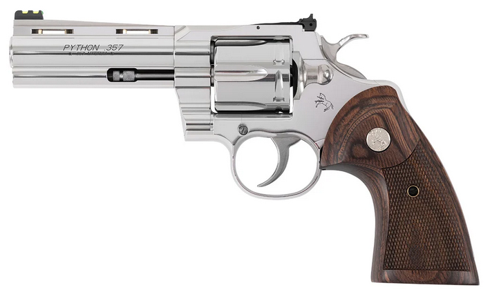 CLT TARGET PYTHON 357MAG 6" SS WALNUT GRIPS 6RD