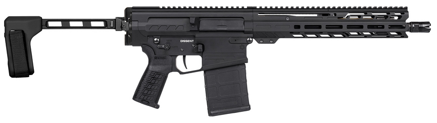 CMMG DISSENT MK3 BRACED 308WIN 12.5" ARMOR BLACK