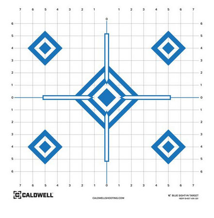 CALDWELL PAPER TARGET 16" SIGHT-IN BLUE 10PK