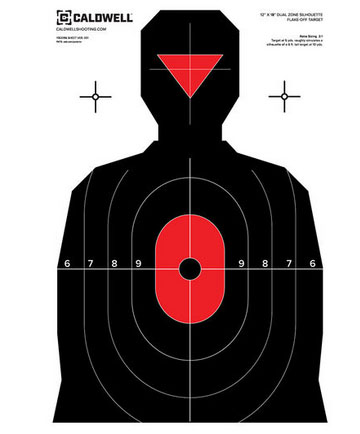 CALDWELL SILHOUETTE DUAL ZONE TARGET 8PK