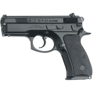 CZ 75 P-01 9MM LIGHT RAI DECOCKER BLK ALLOY 10RD