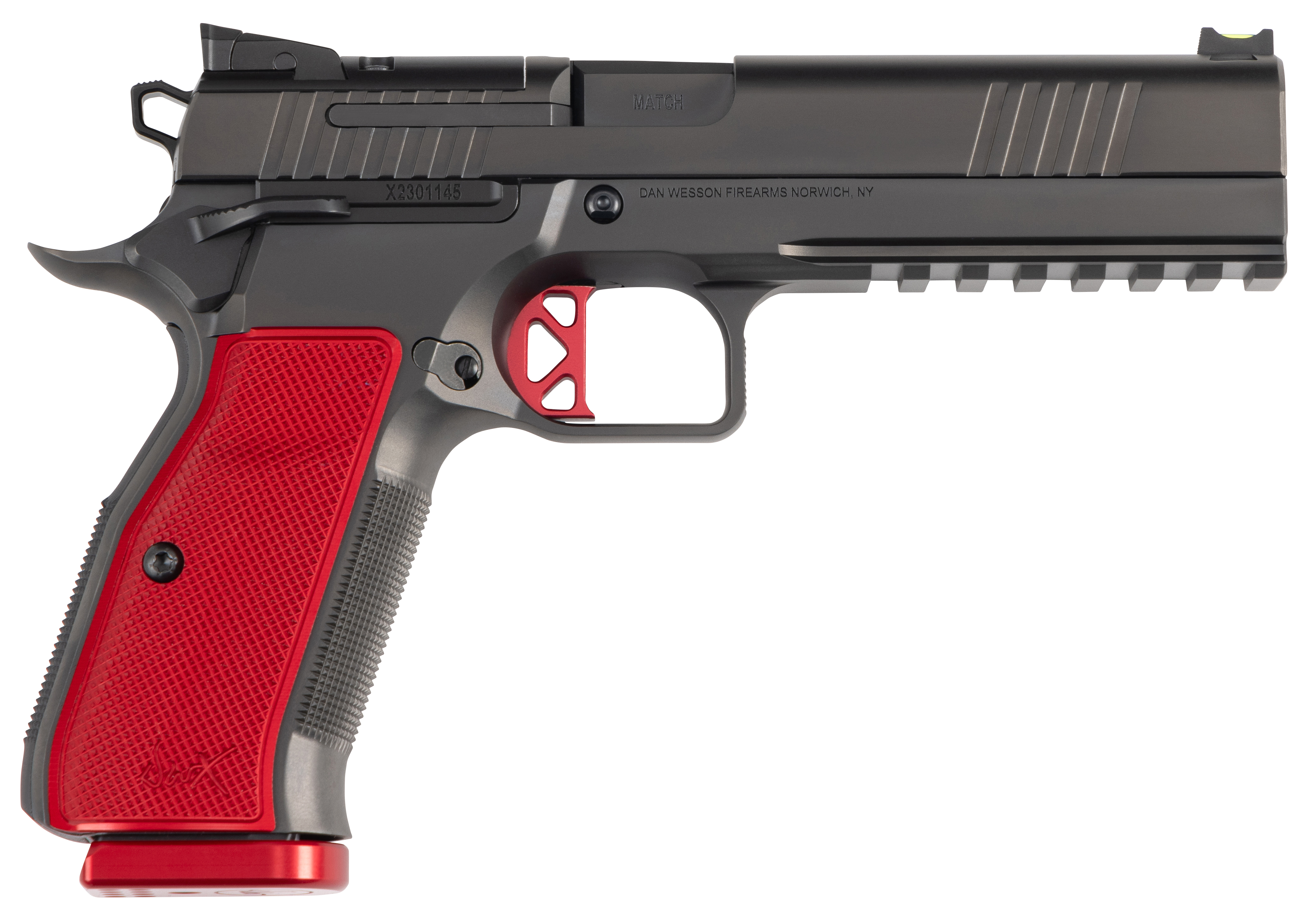 CZ DW DWX 9MM 5" FOFS OR RAIL RED GRIPS 19RD