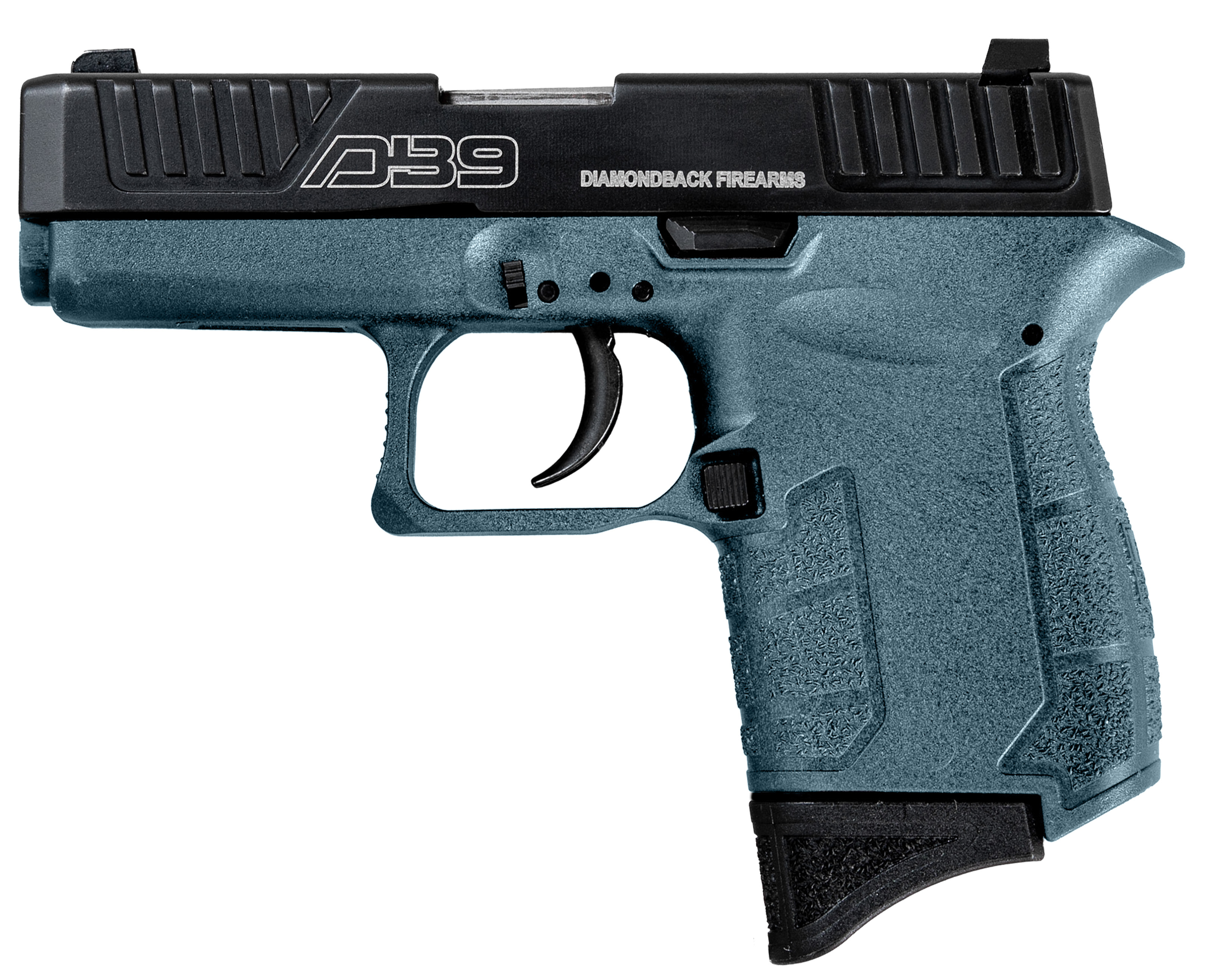 DBF DB9 GEN IV 9MM 3.1" JESSE JAMES BLUE 6RD