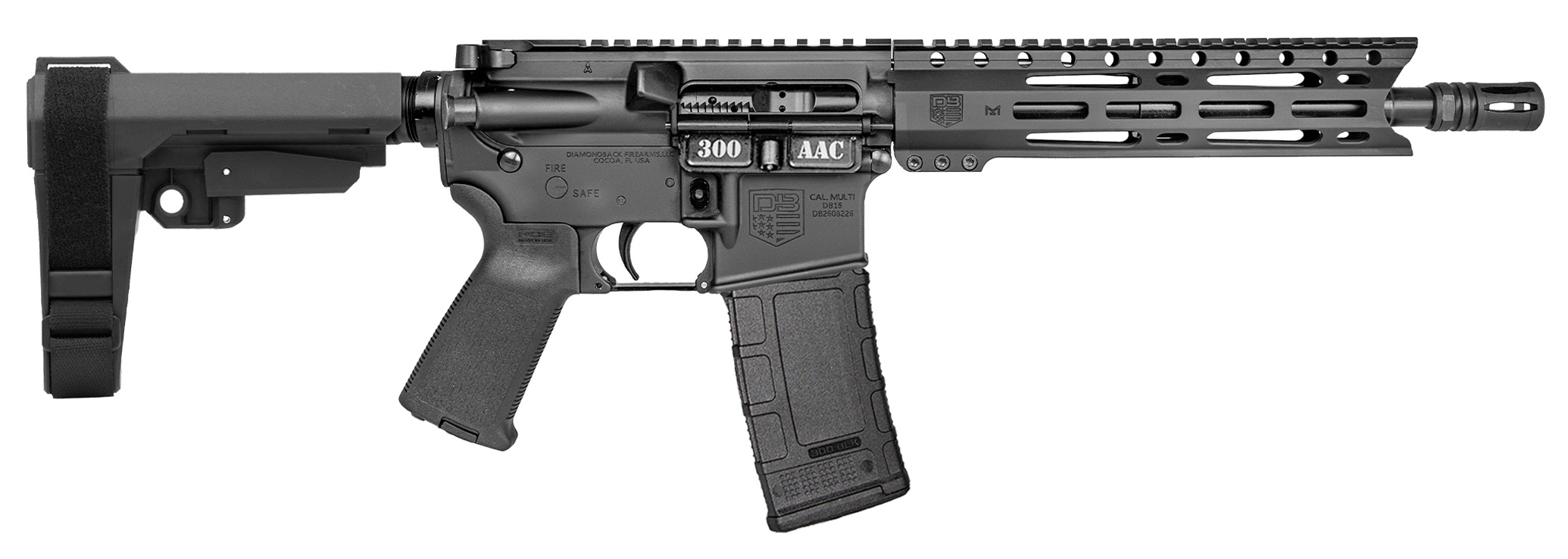 DBF CARBON DB15 300BLK 10" SBT SBA3 PSB