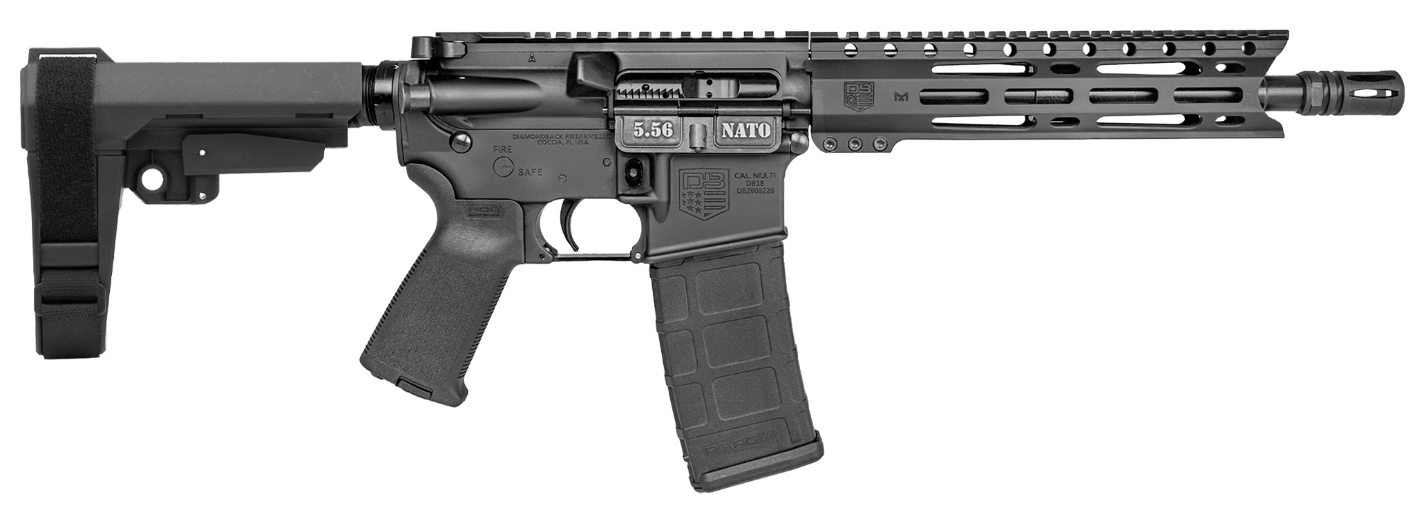 DBF CARBON DB15 5.56 10" SBT SBA3 PSB