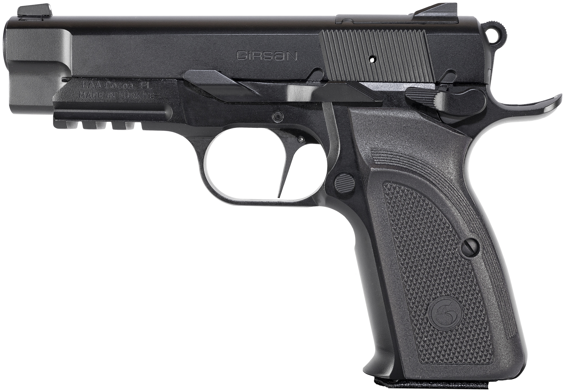 EAA GIRSAN MCP35 PI 9MM OR 3.88" BLK RAIL 15RD