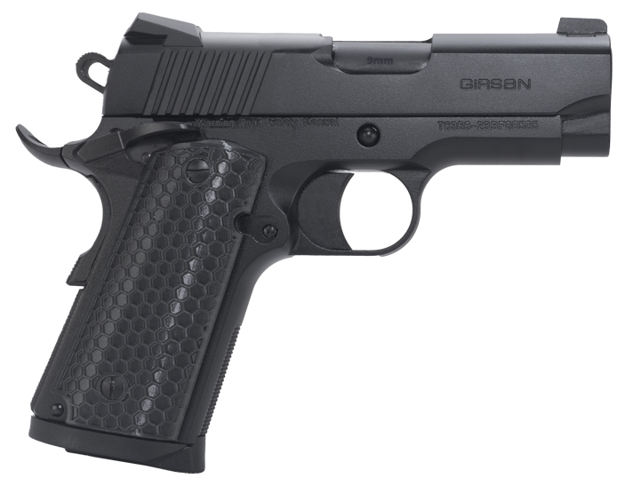 EAA 1911 UNTOUCHABLE 9MM OFFICER 3.4" BLK 7RD