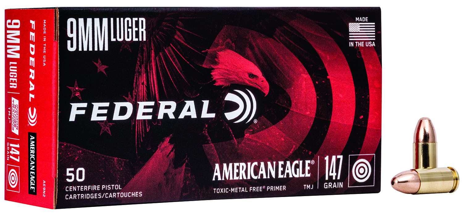 FED AMERICAN EAGLE 9MM 147GR TMJ 50/20