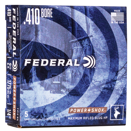 FED POWER-SHOK R SLUG 410GA 2.5" 1/4OZ HP 5/50