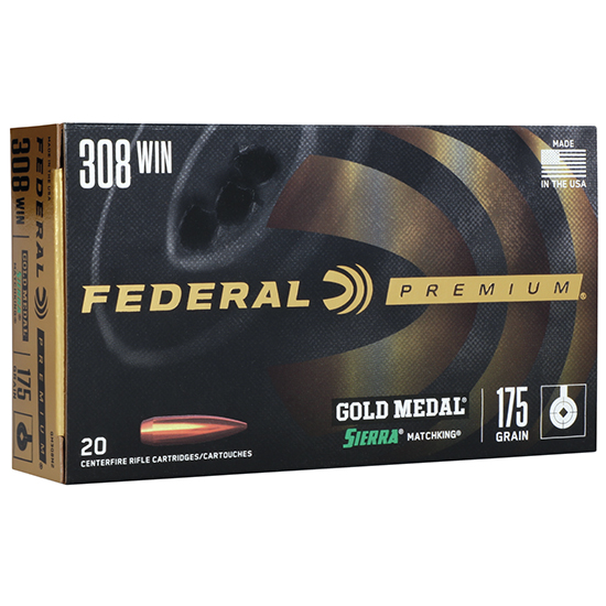 FED GOLD MEDAL 308WIN 175GR SIE MK BTHP 20/10