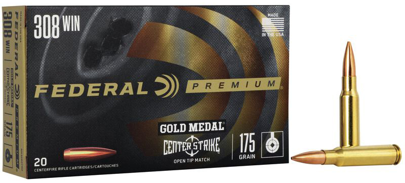 FED GOLD MEDAL 308WIN 175GR CENTERSTRIKE 20/10