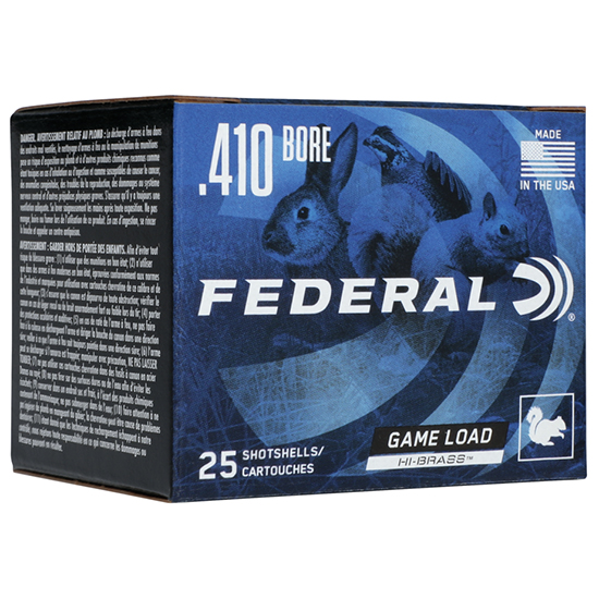 FED GAME-SHOK HI-BRASS 410GA 3" #4 25/10