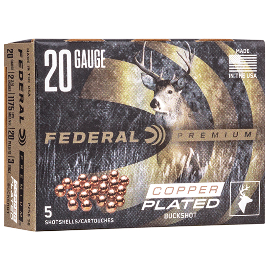 FED VITAL-SHOK BUCKSHOT 20GA 2.75" 20P #3 5/50