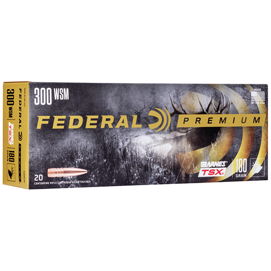 FED PREMIUM 300WSM 180GR BARNES TSX 20/10