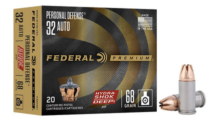 FED HYDRA-SHOK DEER 32ACP 68GR JHP /10