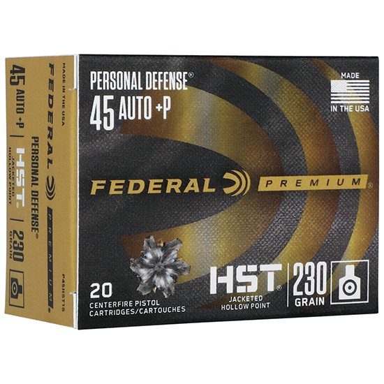 FED PREMIUM 45ACP +P 230GR HST JHP 20/10