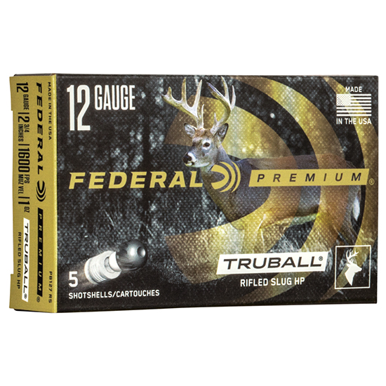 FED VITAL-SHOK TRUBALL 12GA 2.75" 1OZ SLUG 5/50