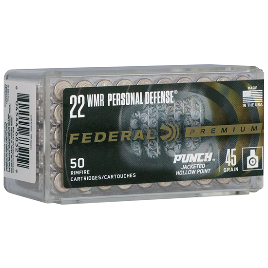 FED PERSONAL DEFENSE 22MAG PUNCH 45GR 50/60