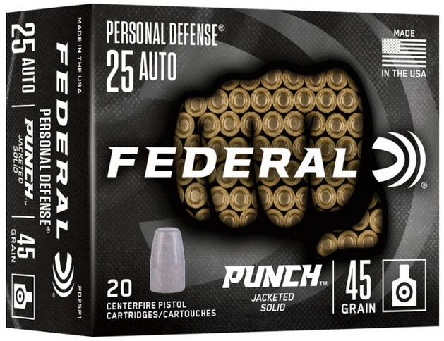 FED PUNCH 25ACP 45GR /10