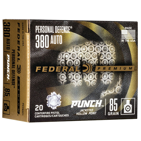 FED PUNCH 380ACP 85GR JHP 20/10