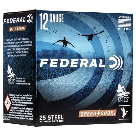 FED SPEED-SHOK HV 12GA 2.75" 1-1/8OZ #BB 25/10