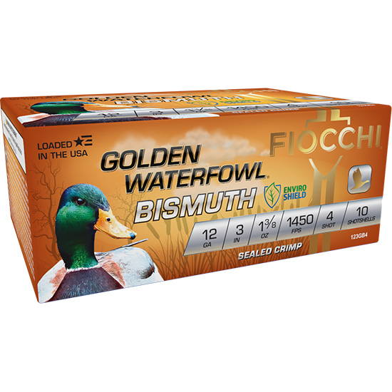 FIO GOLDEN WATERFOWL 12GA 3" #4 BISMUTH 10/10