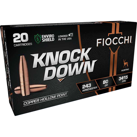 FIO KNOCK DOWN 243WIN 80GR HP 20/10