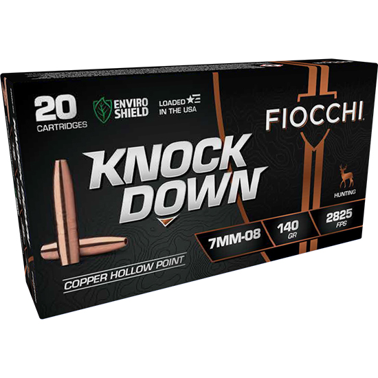 FIO KNOCK DOWN 7MM-08 REM 140GR HP 20/10