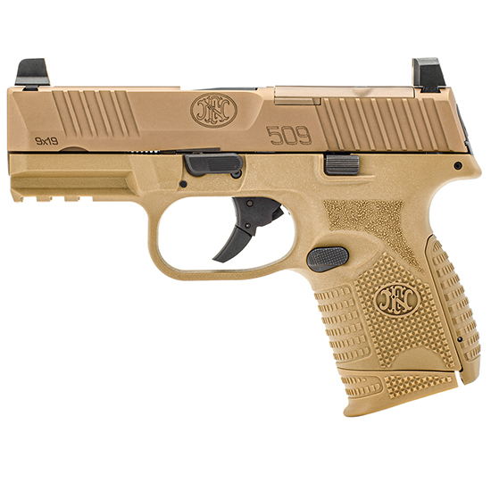 FN 509C MRD 9MM 4" FDE COMPACT NMS 1 12RD 1 15R