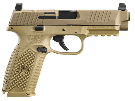 FN 509 FULLSIZE MRD NMS 9MM 4.5" FDE 17RD