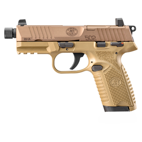 FN 502 TACTICAL 22LR 4.6" FDE 10RD