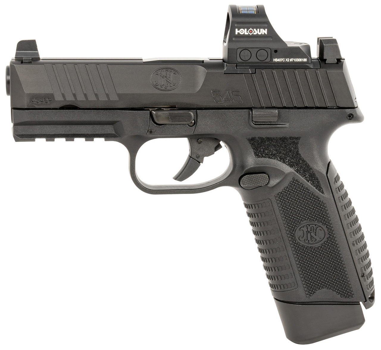 FN 545 MRD NMS BLK FLAT NDS HOLOSUN 407C 15RD