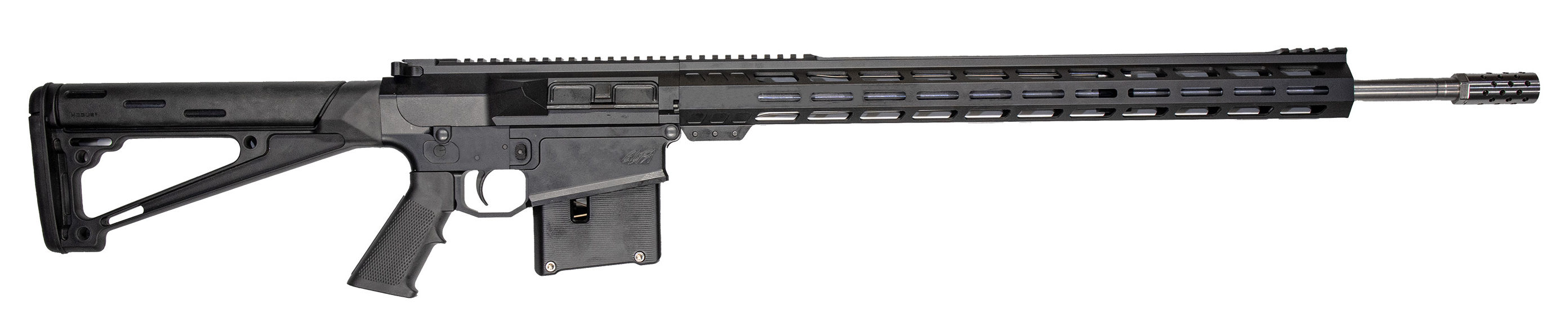 GLFA AR-10 300WIN 24" BLK/SS 5RD