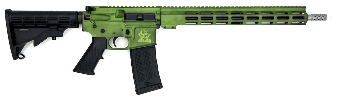 GLFA AR-15 223WYL 16" SS BATTLEWORN LIME 30RD