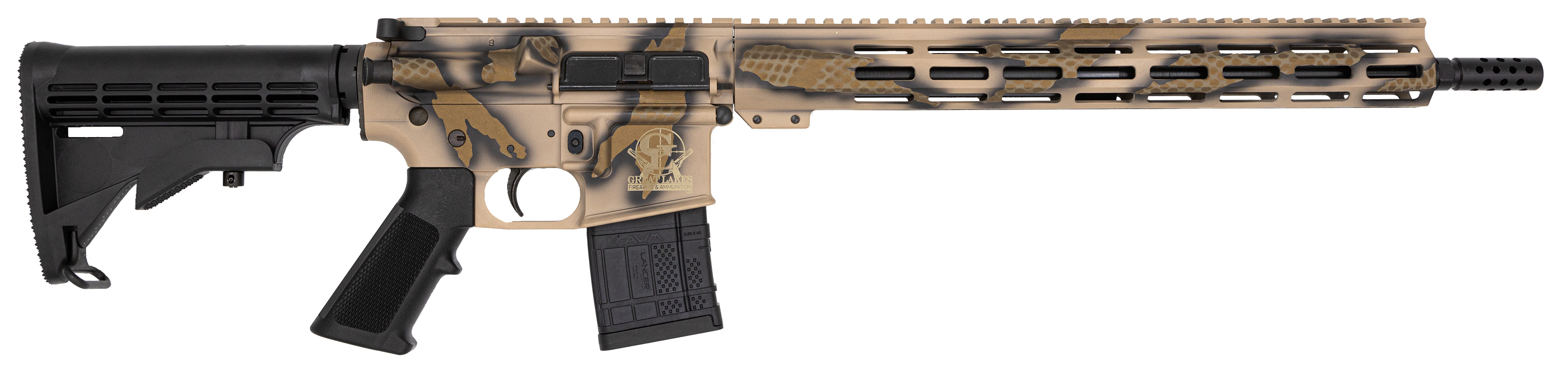 GLFA AR-15 223WYL 16" SERPENT SAND CAMO 30RD