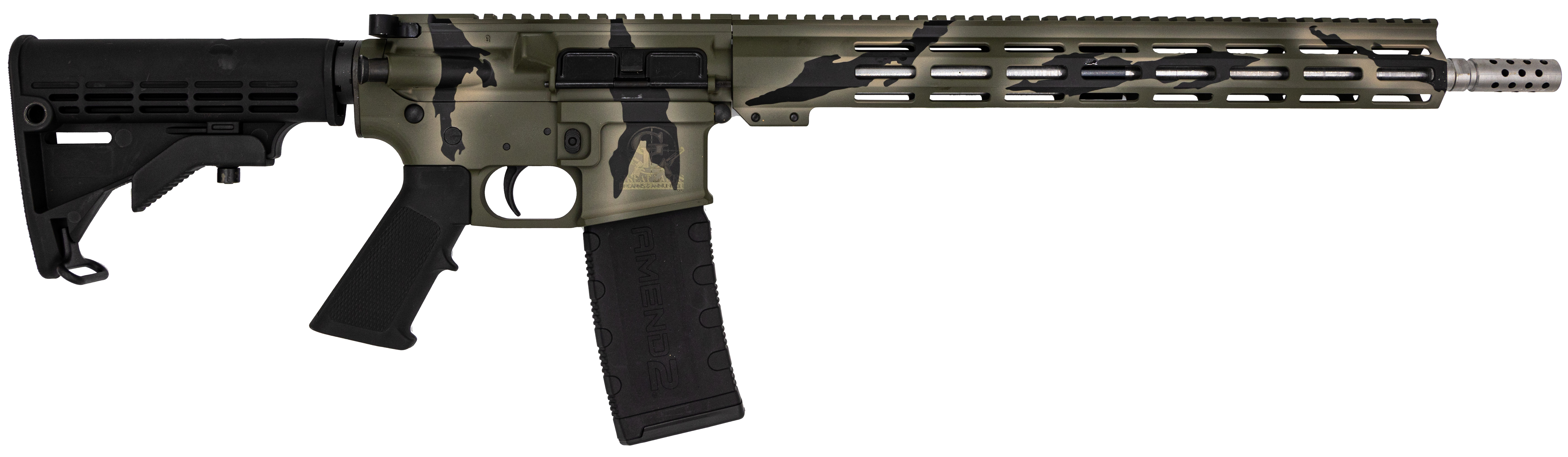 GLFA AR-15 223WYL 16" SS PURSUIT GRN CAMO 30RD