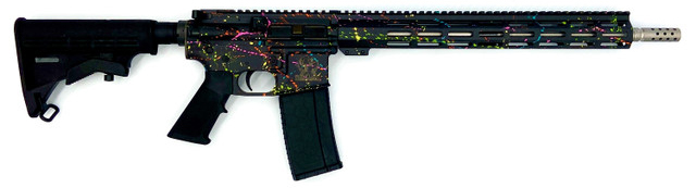 GLFA AR-15 223WYL 16" SS SAVED SPLATTER BLK 30RD